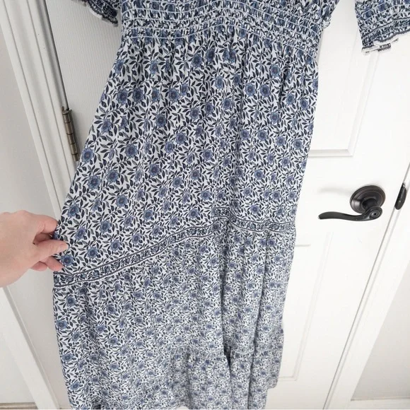 Max Studio Navy Floral Maxi Dress - Picture 5 of 5
